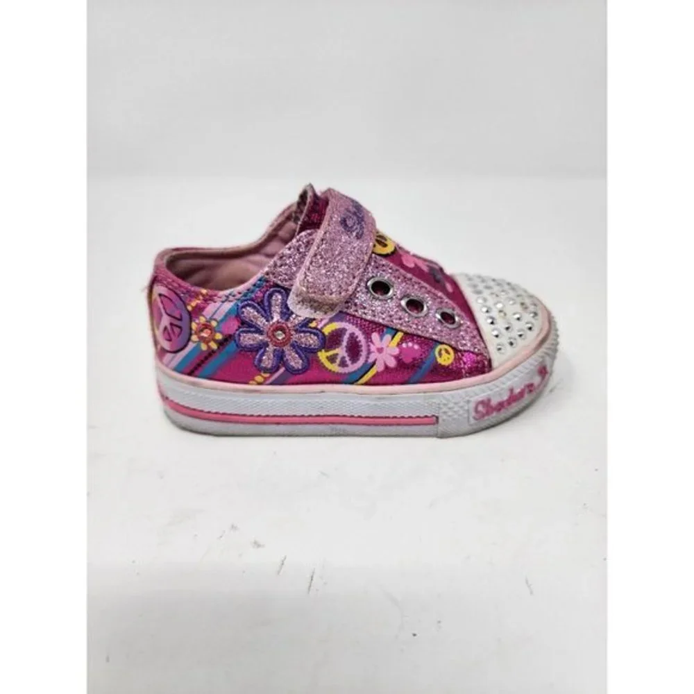 Sketchers Twinkle Toes‎ Funkadelic Girls 5.5 Light Up Trainers